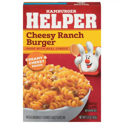 Hamburger Helper Cheesy Ranch Burger
