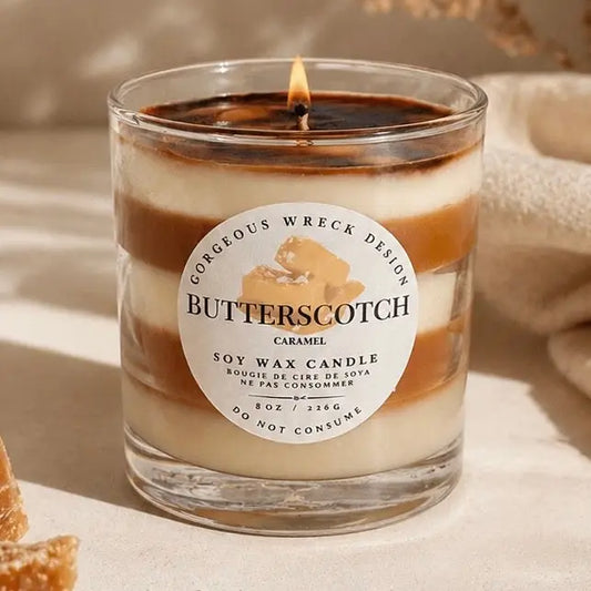 Gorgeous Wreck Butterscotch Brulee Dessert Candle