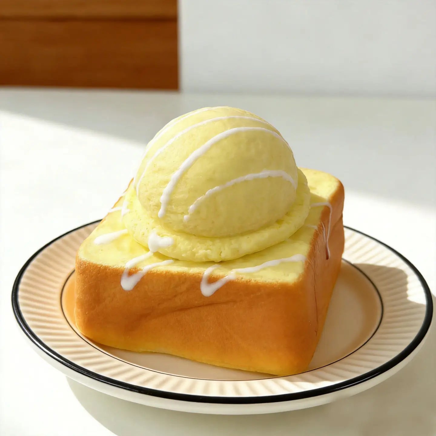 Ice Cream Bread Squeeze Toy