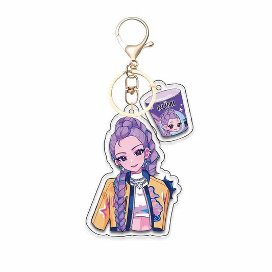 Kpop Demon Hunters Acrylic Mini Character Keychain (Rumi)