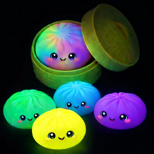 Mystery Squishy Dumpling - Glow in the Dark 4"