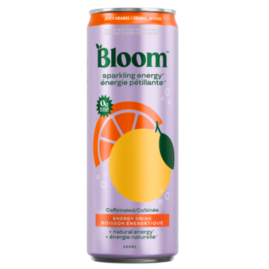 Bloom Energy Juicy Orange Sparking Energy Drink
