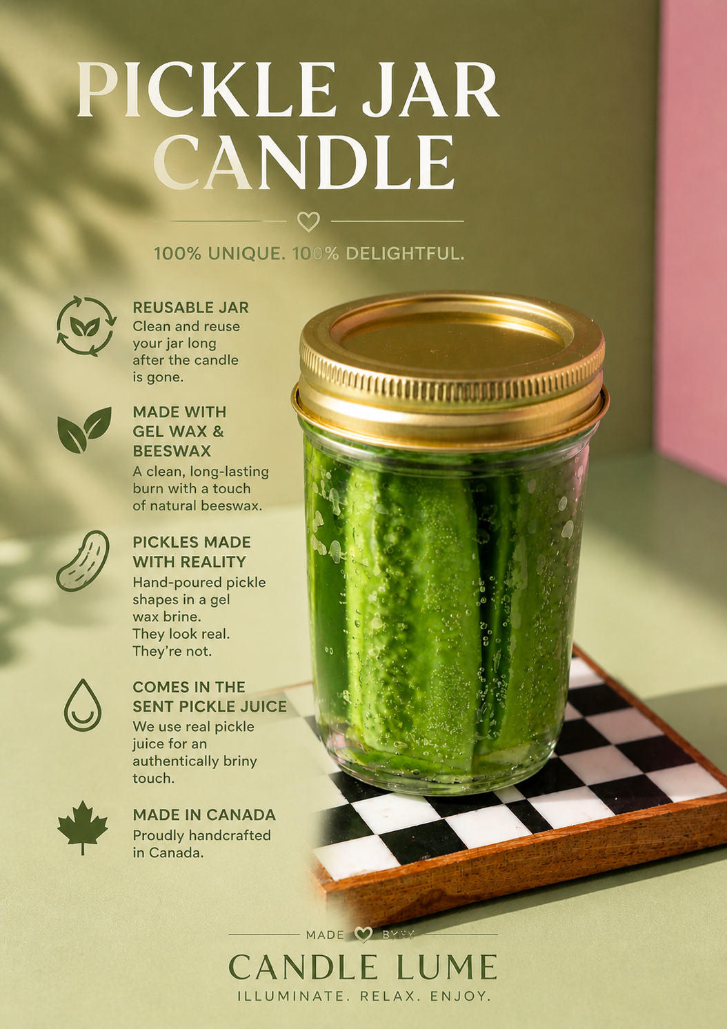 Pickle Jar Candle