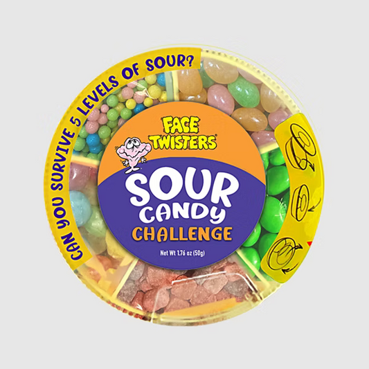 Face Twisters Sour Candy Challenge