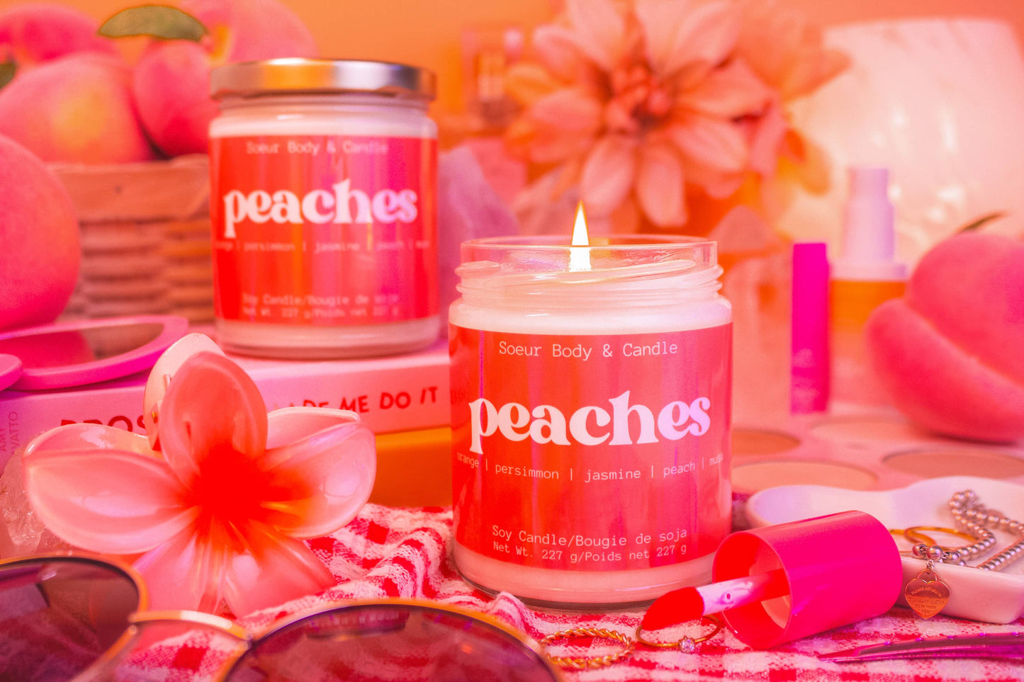 Peaches Soy Candle