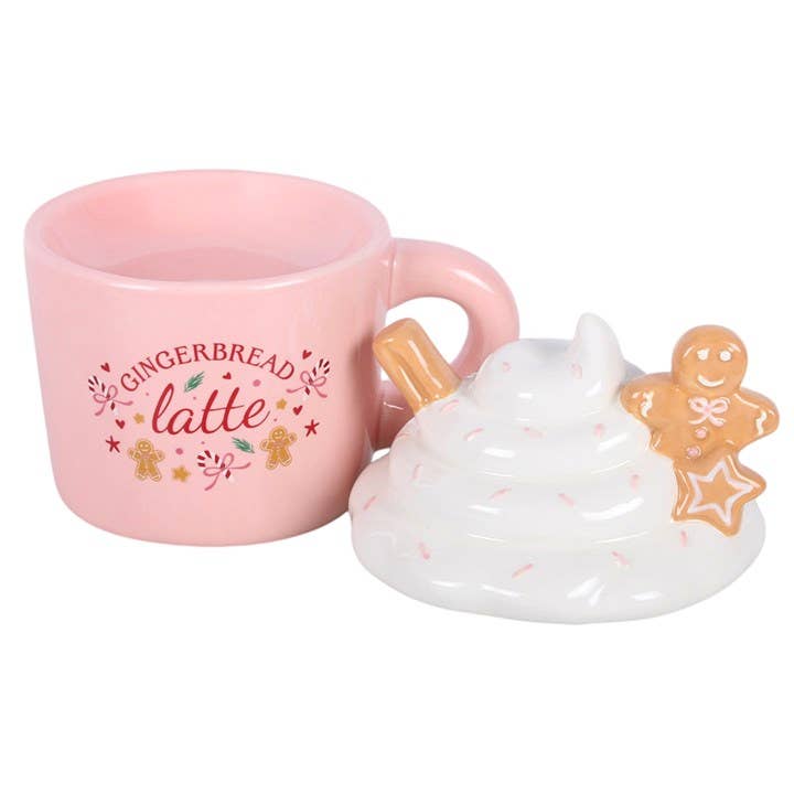 Pink Gingerbread Latte Christmas Oil Burner and Wax Warmer
