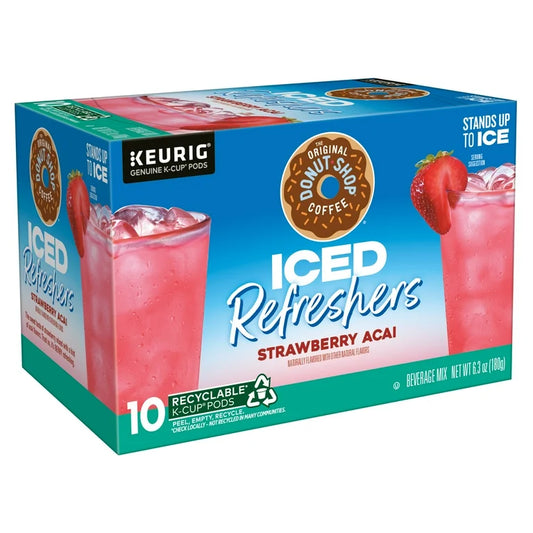 Donut Shop Strawberry Acai Iced Refresher Pods (Sold as individual pods)
