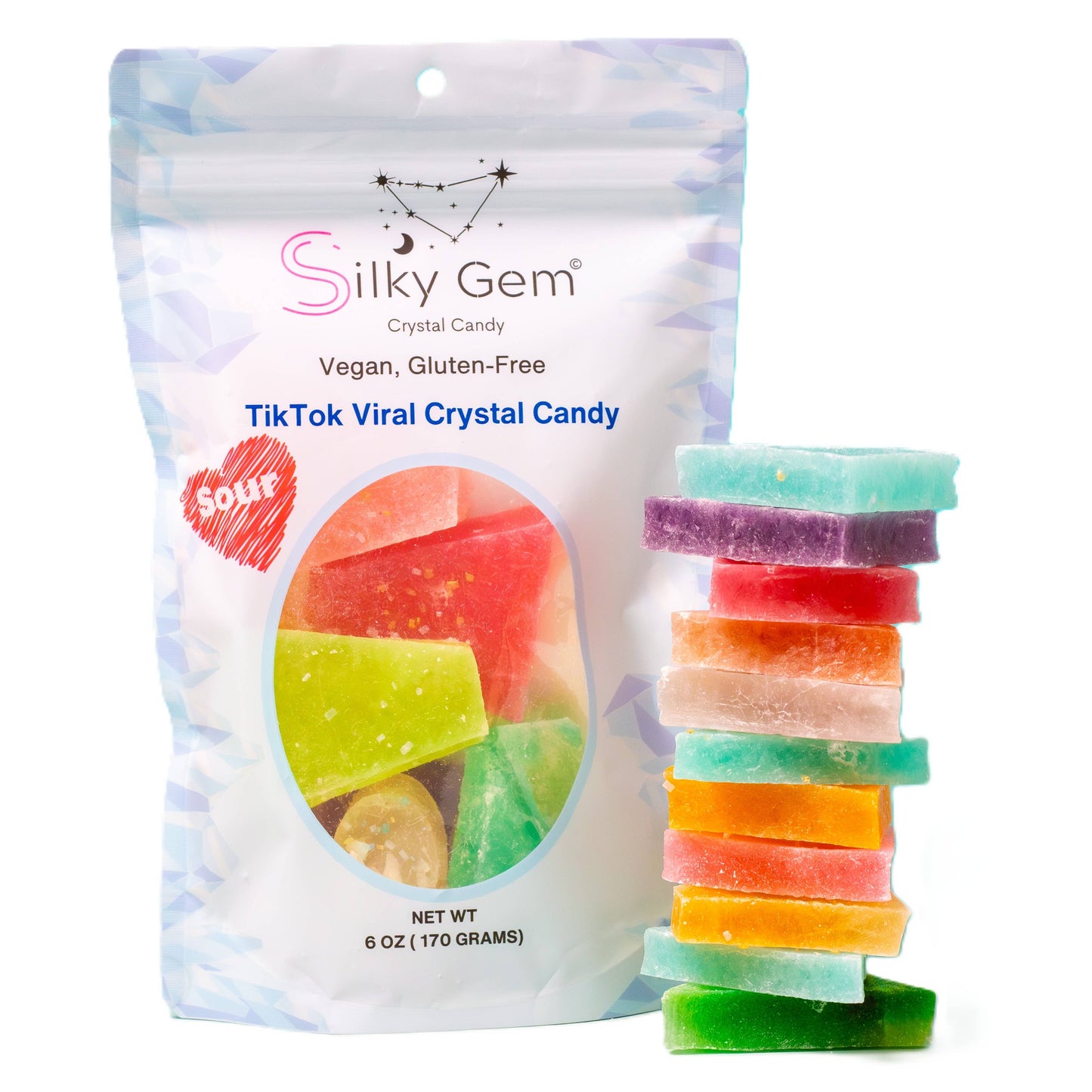 Silky Gem Crystal Candy Sour Bites