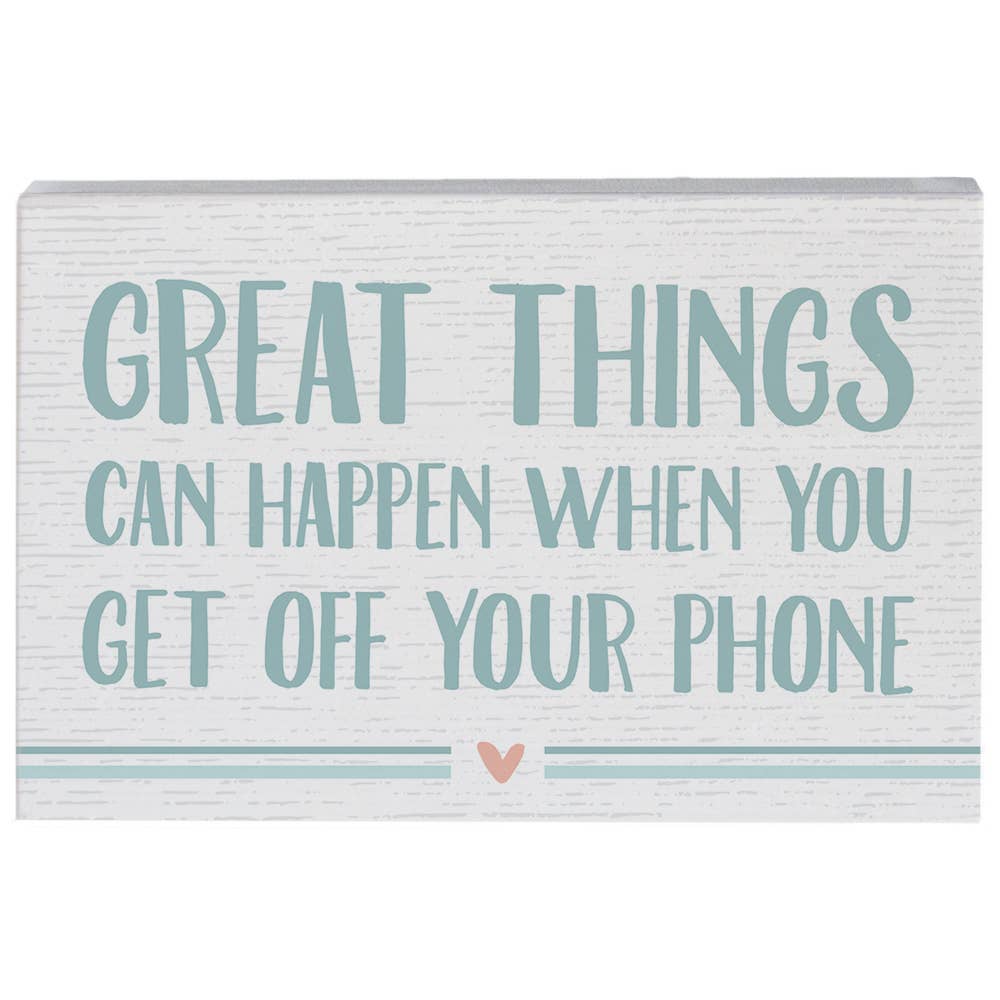 Get Off Phone - Small Talk Rectangle