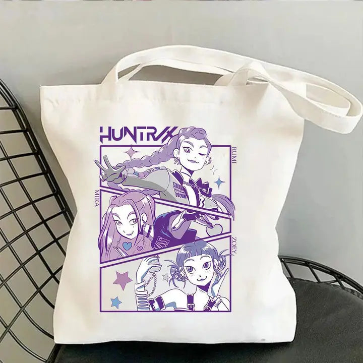 Huntrix Demon Hunter Canvas Tote Bag