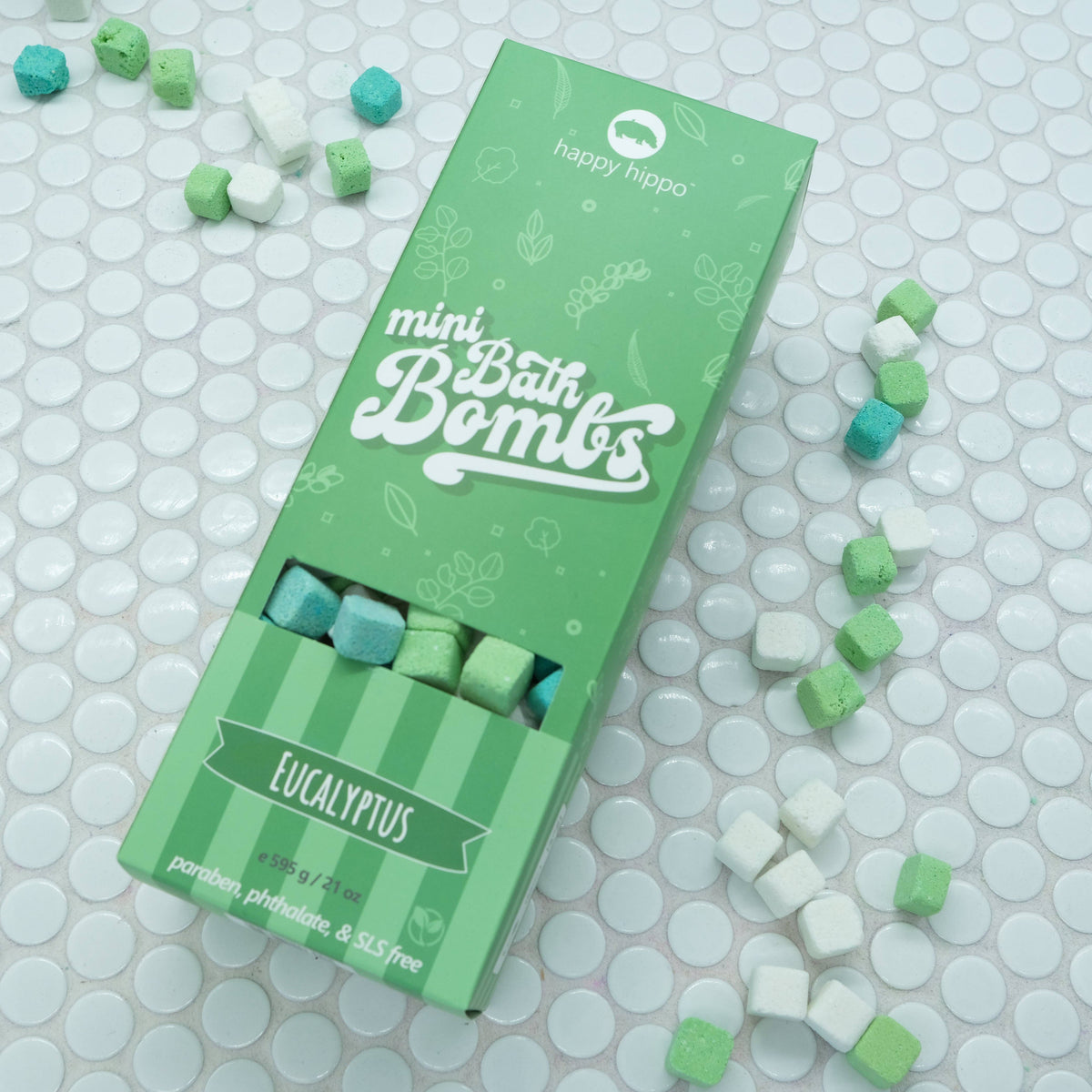 Happy Hippo Eucalyptus Mini Bubble Bombs- Box