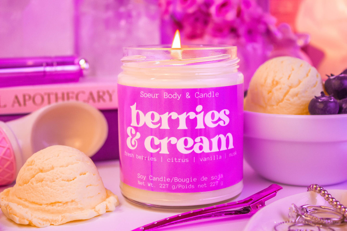 Berries & Cream Soy Candle
