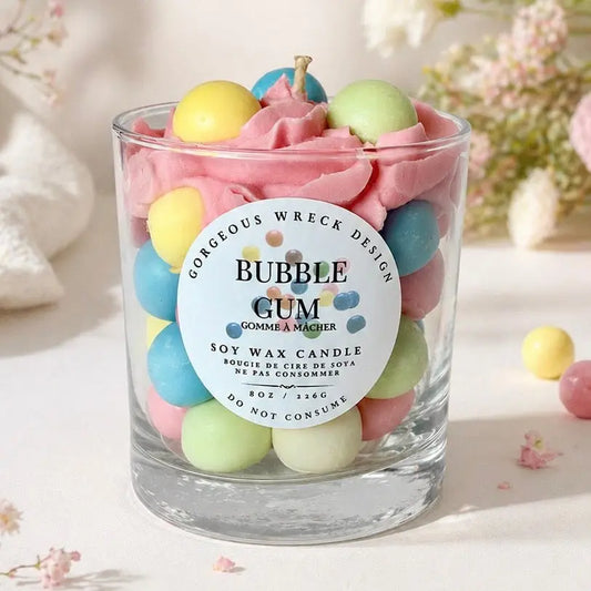 Gorgeous Wreck Bubble Gum Dessert Candle