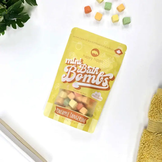Happy Hippo Pineapple Tangerine Mini Bath Bombs