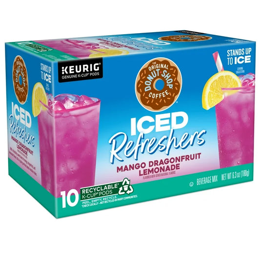 Donut Shop Mango Dragon Fruit Lemonade Iced Refresher Pods (Sold as individual pods)