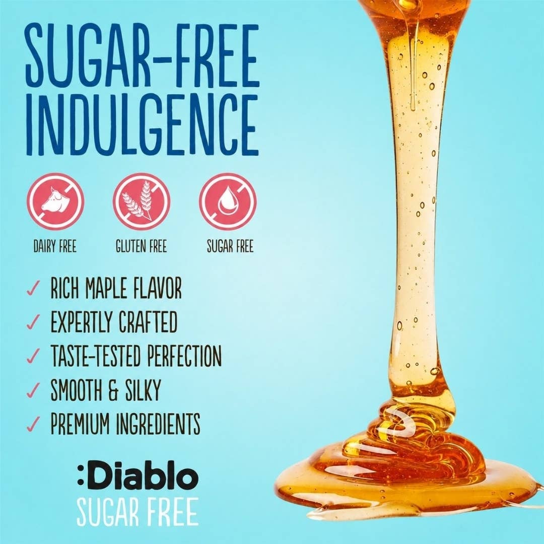 Diablo Sugar Free Maple Syrup Dessert Sauce