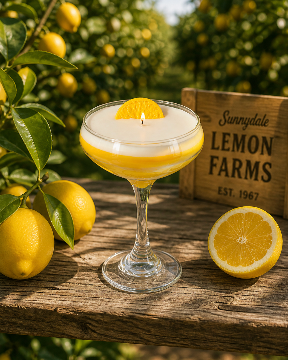 Lemon Drop Martini Candle