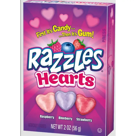 Razzles Valentine Assorted Hearts