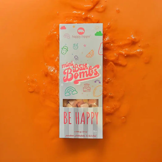 Happy Hippo Peach Parfait Mini Bubble Bombs - Box