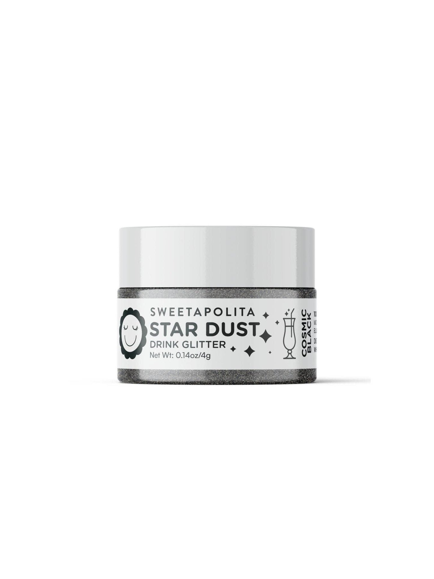 Cosmic Black | Star Dust Edible Drink + Dessert Glitter