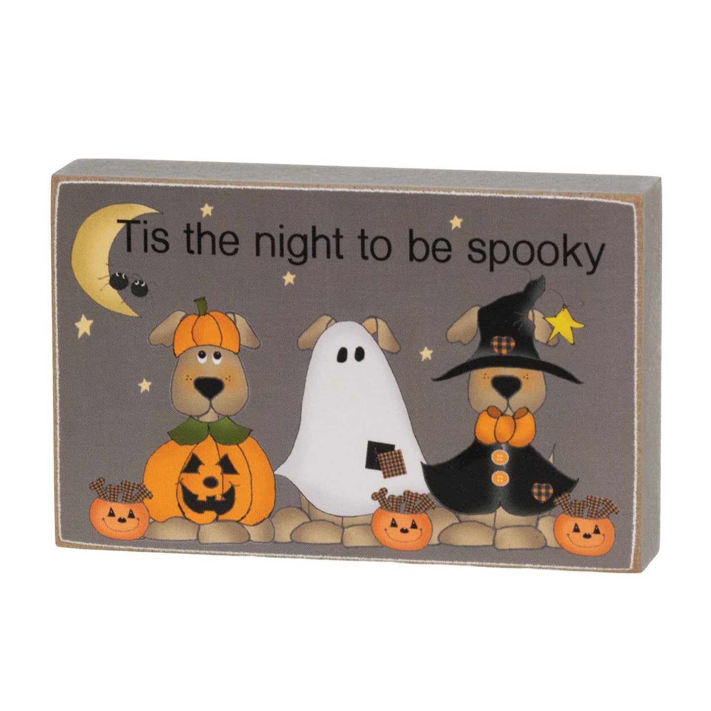 Happy-Howl-O-Ween Rectangle Dog Block - 3 Assorted