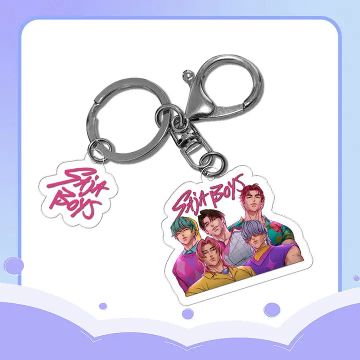 Kpop Demon Hunters Saja Boys Acrylic Mini Keychain (Style 2)
