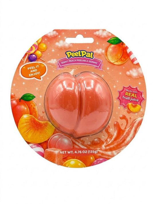 Peel Pals Giant Peelable Peach Gummy