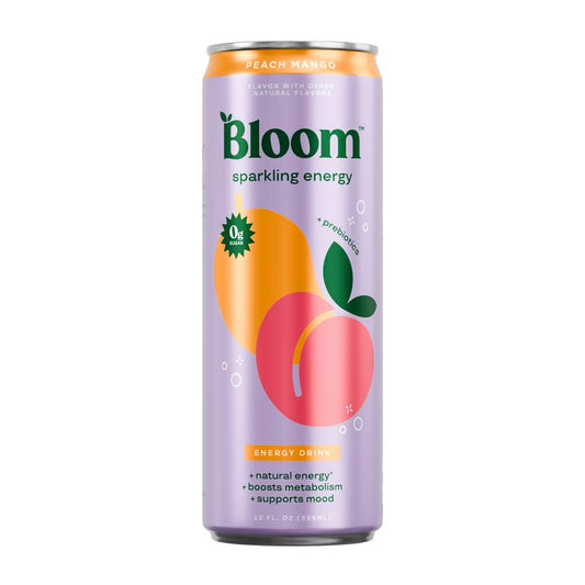 Bloom Peach Mango Sparkling Energy Drink