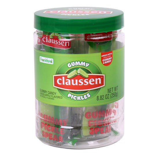 Frankford Claussen Green Apple Flavored Gummy Pickle Spears