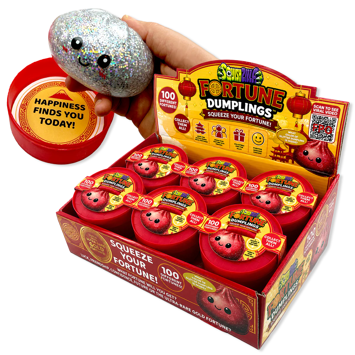 Fun Doh Fortune Cookie Dumpling Squishy Toy