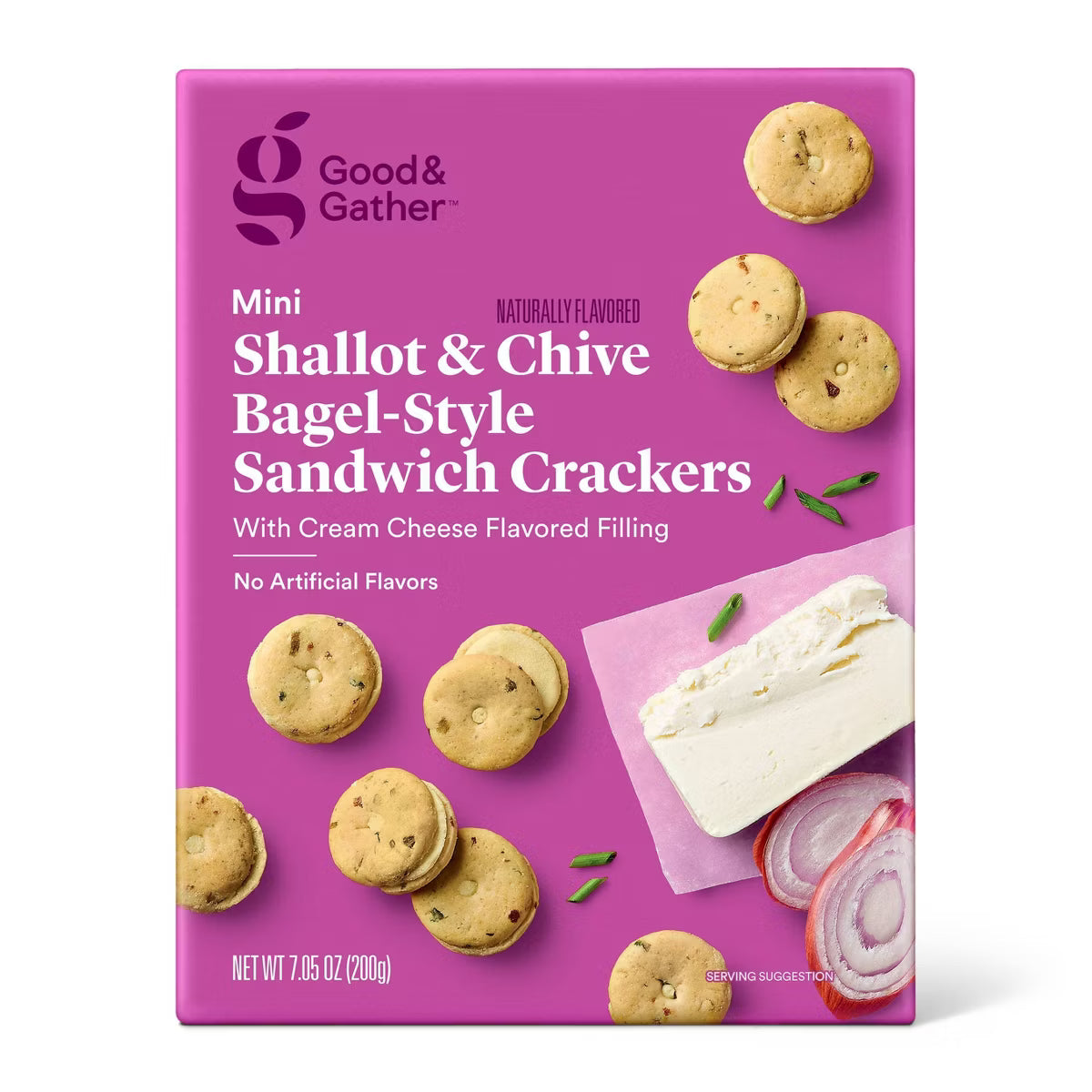 Good & Gather Mini Shallot & Chive Bagel Sandwich Crackers
