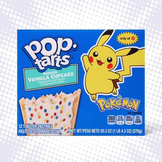 Pokemon Frosted Vanilla Cupcake Poptarts