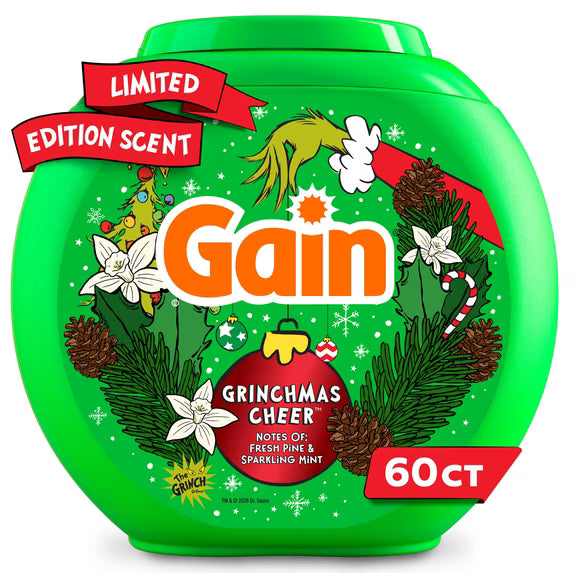 Gain Flings Laundry Pods - Grinchmas Cheer Scent