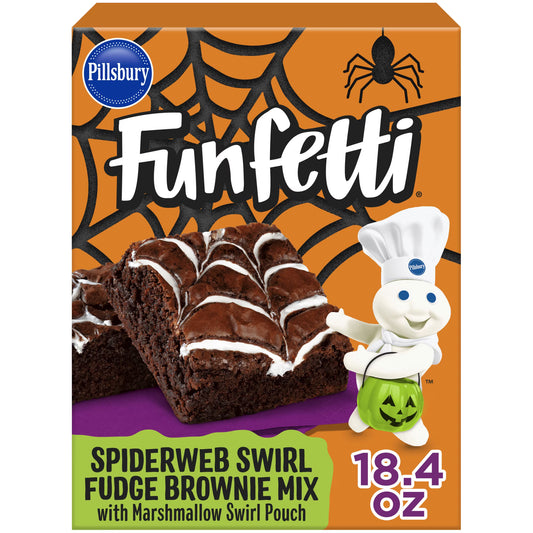 Pillsbury Funfetti Spiderweb Swirl Brownie Mix