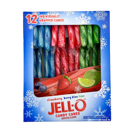 Jell-O Candy Canes