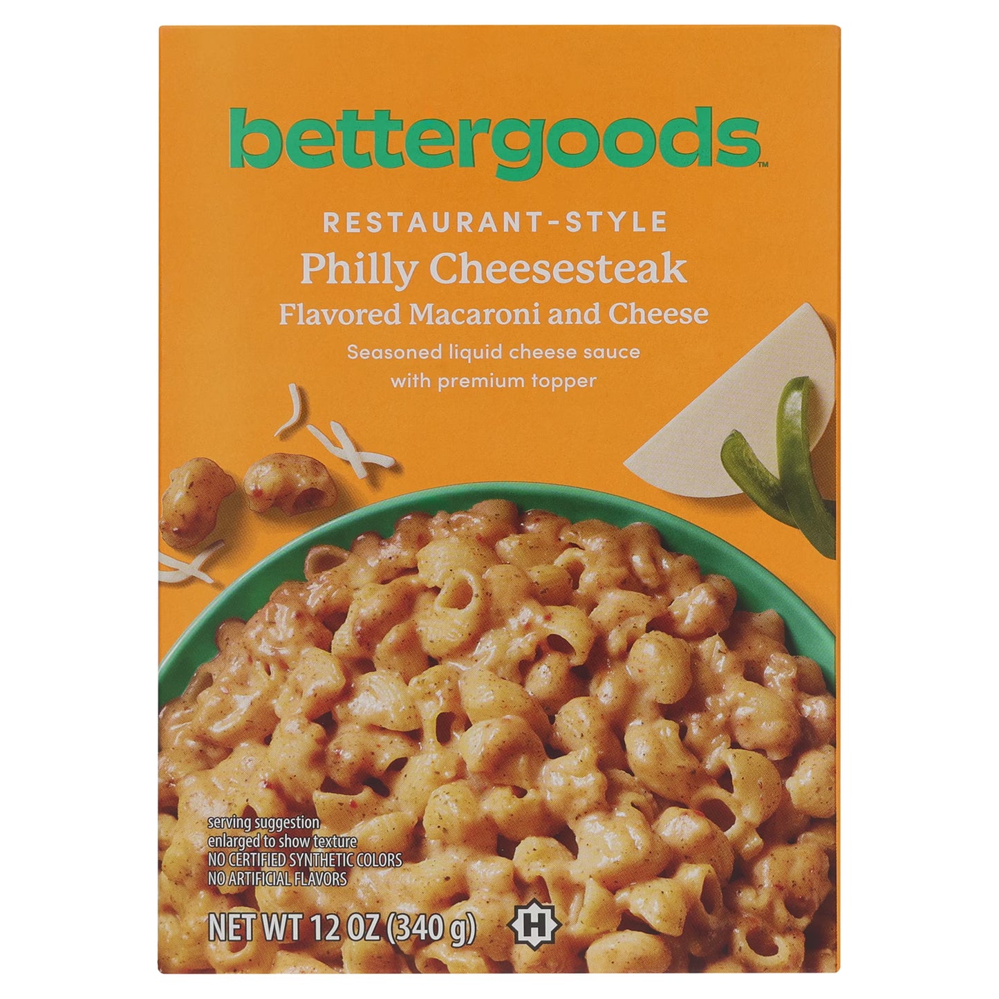 Better Goods Philly Cheesesteak Mac and Cheese