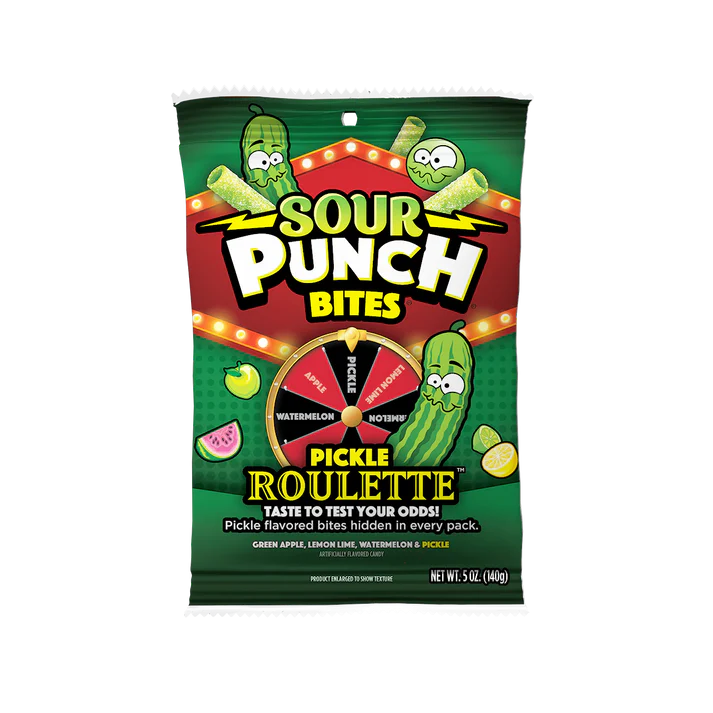 Sour Punch Bites Pickle Roulette
