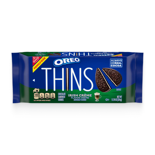 Oreo Thins Irish Crème Chocolate Cookies