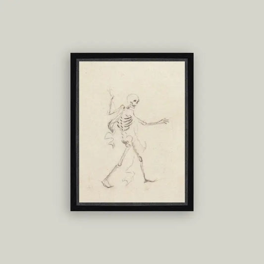 Petal Lane Home - Walking in a Dead Man's Bones Framed Antique Art (8 x 10)