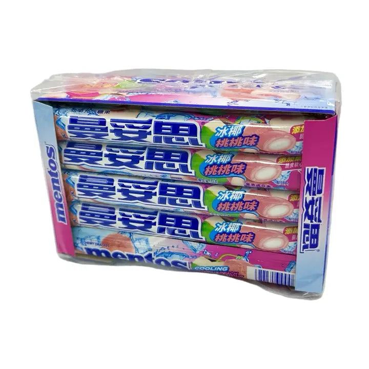 Mentos Chewy Candy Coconut Peach