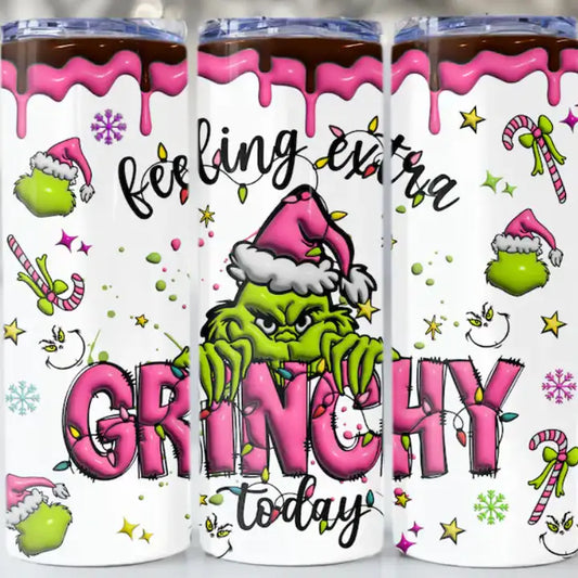 Feeling Extra Grinchy Today Skinny Tumbler