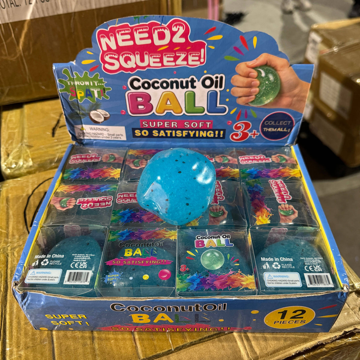Blue Raspberry Fruit Icy Slushy Ball Squishy