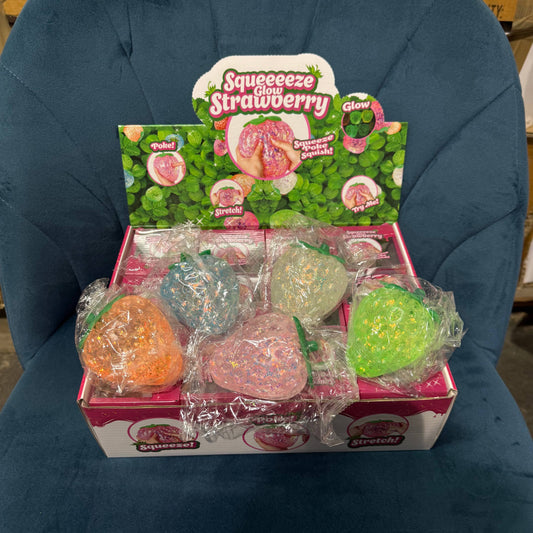 Glow in the Dark Strawberry Squishy