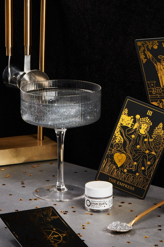 Cosmic Black | Star Dust Edible Drink + Dessert Glitter