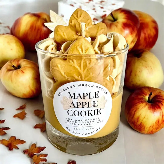 Maple Apple Cookie Dessert Candle - Gorgeous Wreck Design