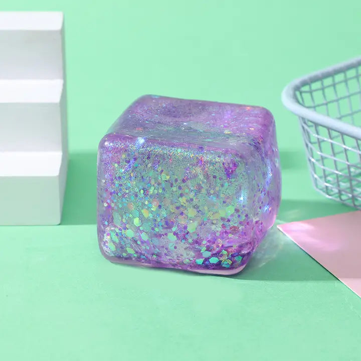 Glitter Cube Squishy
