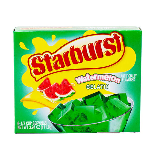 Starburst Watermelon Gelatin