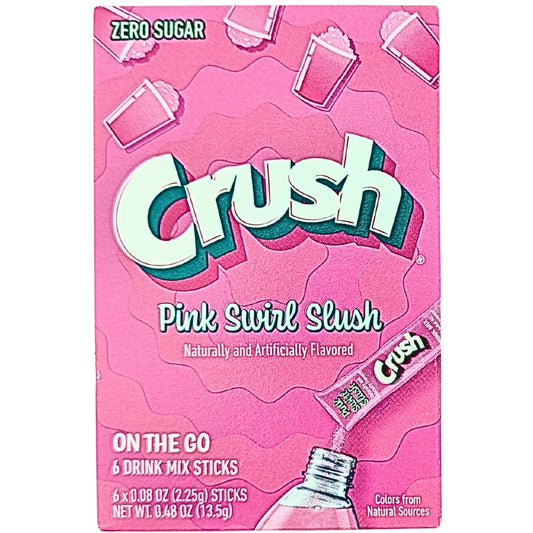 Crush Singles to Go Sugar Free Pink Slush Swirl