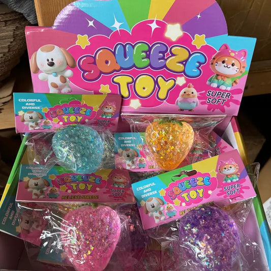 Sugar Squishy Glitter Strawberry