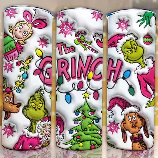 The Grinch Puffy Skinny Tumbler